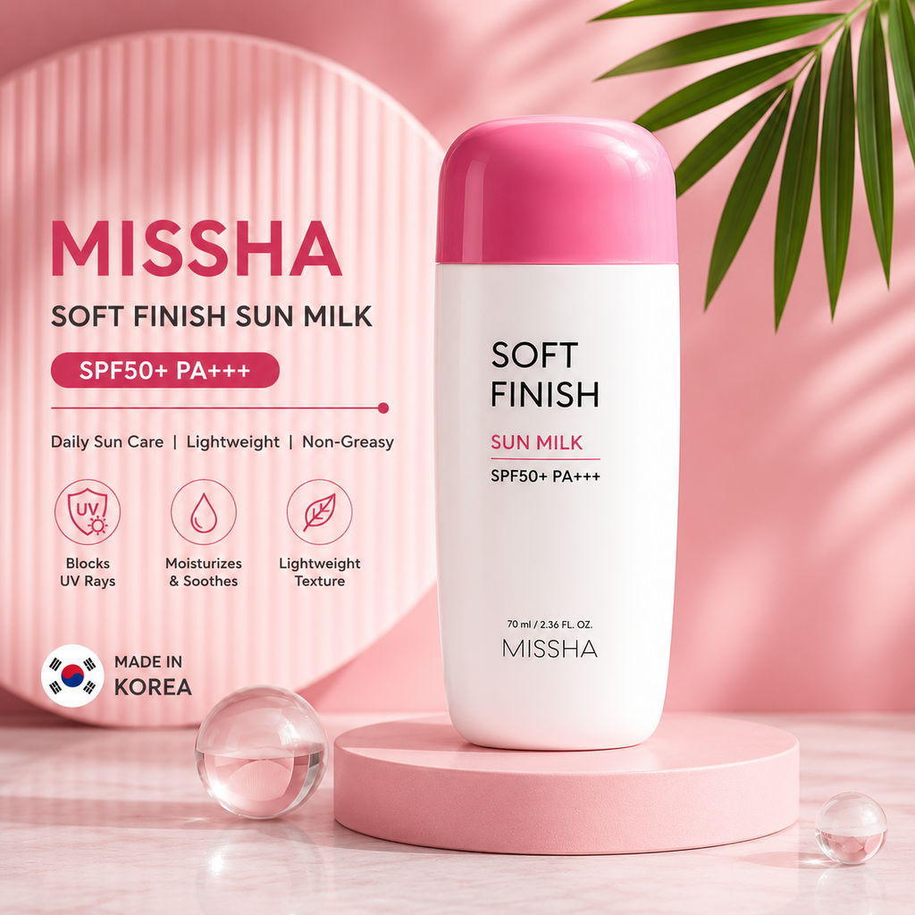 Missha All Around Safe Block Soft Finish Sun Milk SPF50+ Or PA+++ (70ml)