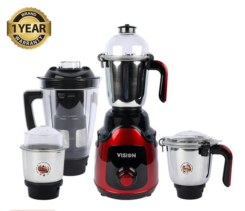 VISION 1200W Kitchen Master 4 In 1 Mixer Grinder (VIS-SBL-023) Multi Color