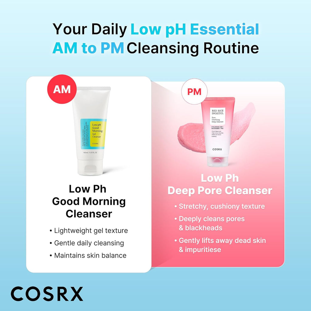 COSRX Low pH Good Morning Gel Face Cleanser,