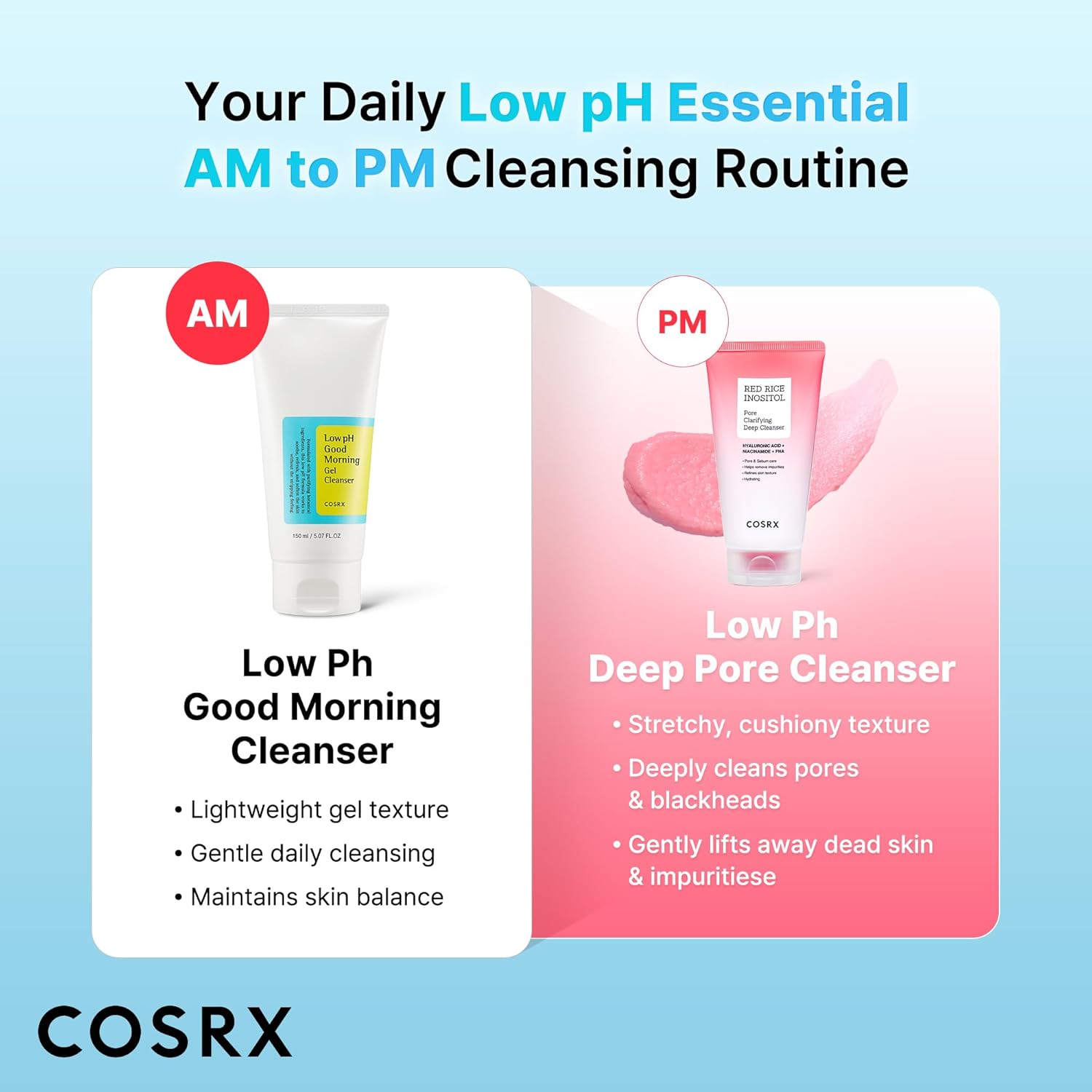COSRX Low pH Good Morning Gel Face Cleanser,