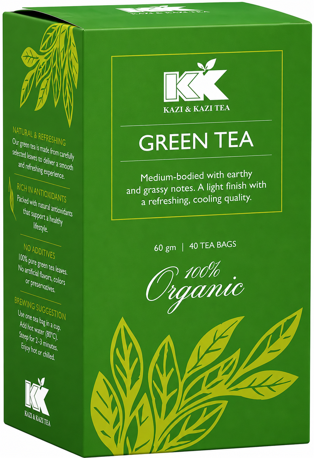 Kazi & Kazi Green Tea 60gm (Tea Bag)