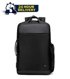 Golden Wolf Agility Expandable Backpack With Combination Lock, Expansion And Usb