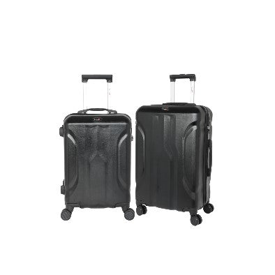 Travello Luxury Plus 20 & 24 Inch Black (Combo)