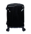 Travello Luxury Plus 24 Inch Ultra Light Weight Strong Build Quality Water-Resistant Double Caster Wheel Bigger Space Hardtop Luggage-Trolley Black
