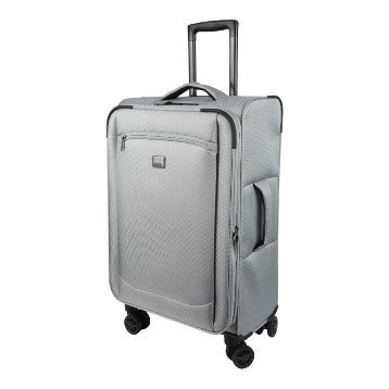 28Inch Soft Suitcase/Luggage 450D Jacquard RPET with PUX2 in waterproof- Gray (Original Export)