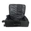 28 inch Soft Suitcase/Luggage 450D Jacquard RPET with PUX2 in waterproof- Black (Original Export)