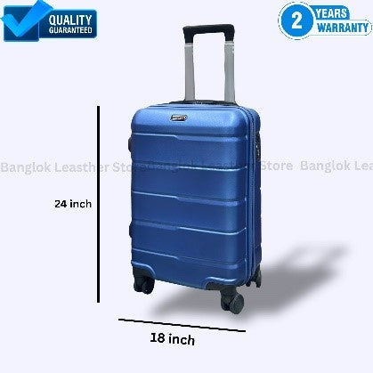 Travello Premium 24 Inch Hard Shell Trolley Luggage | Lightweight ABS Suitcase | 360° Spinner Wheels | Durable Travel Bag