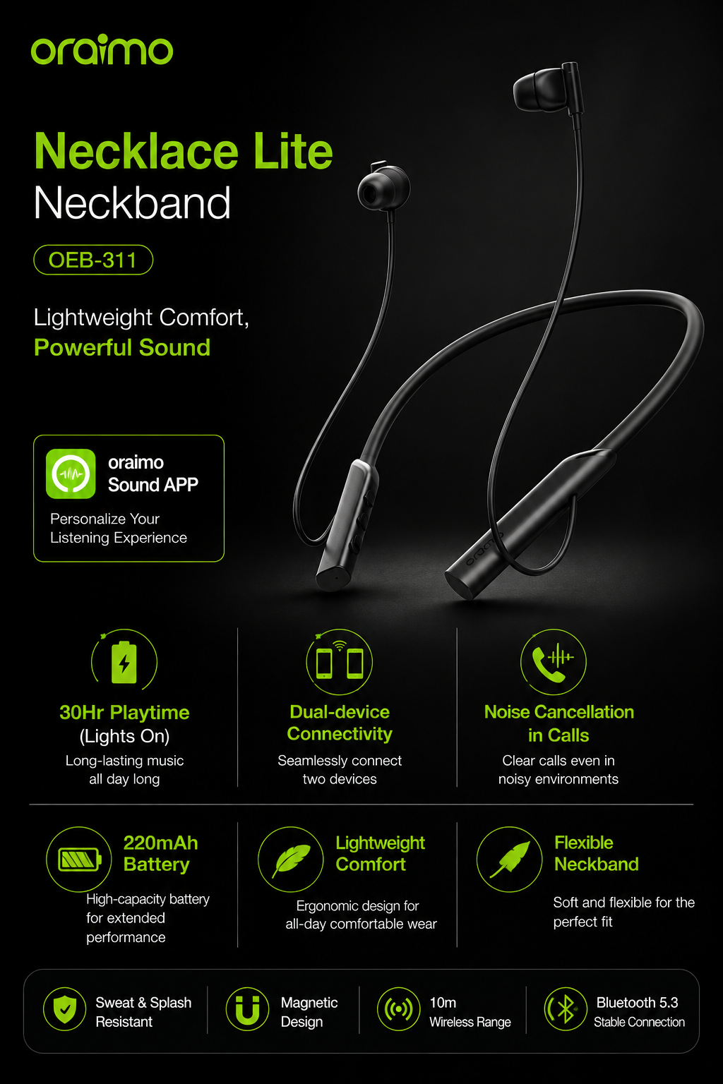 Oraimo Necklace lite Neckband OEB-311