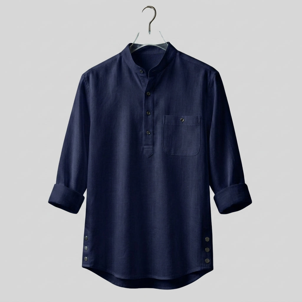 Premium Cotton Katua (Navy Blue)