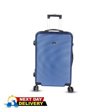 Travello Hard Top 20 & 24 Inch City Ultra Light Weight Luggage-Trolley Dark Blue (Combo- Set of 2)
