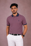 U.S Polo Mesh Polo Shirt Red