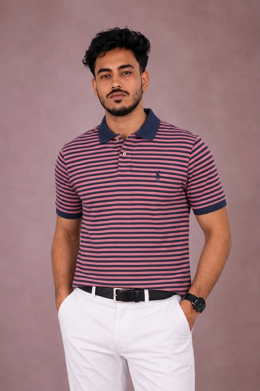 U.S Polo Mesh Polo Shirt Red