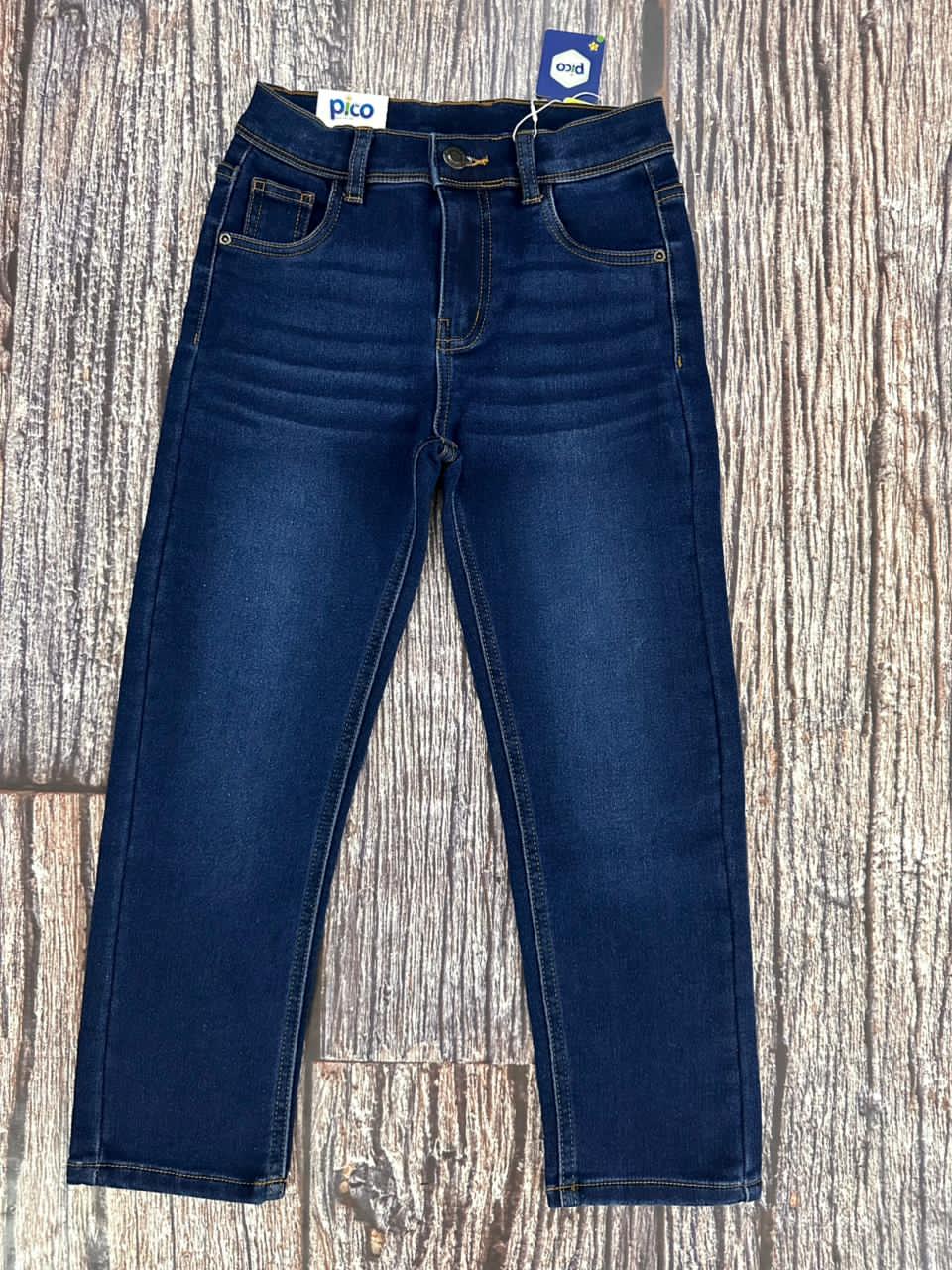 Knit denim adult boys jeans pants-Kids