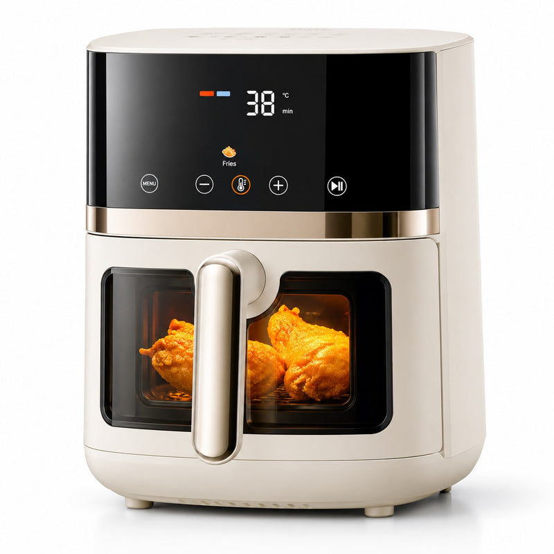 TQIU Air Fryer S3 Digital Control Panel 6L Double Heating