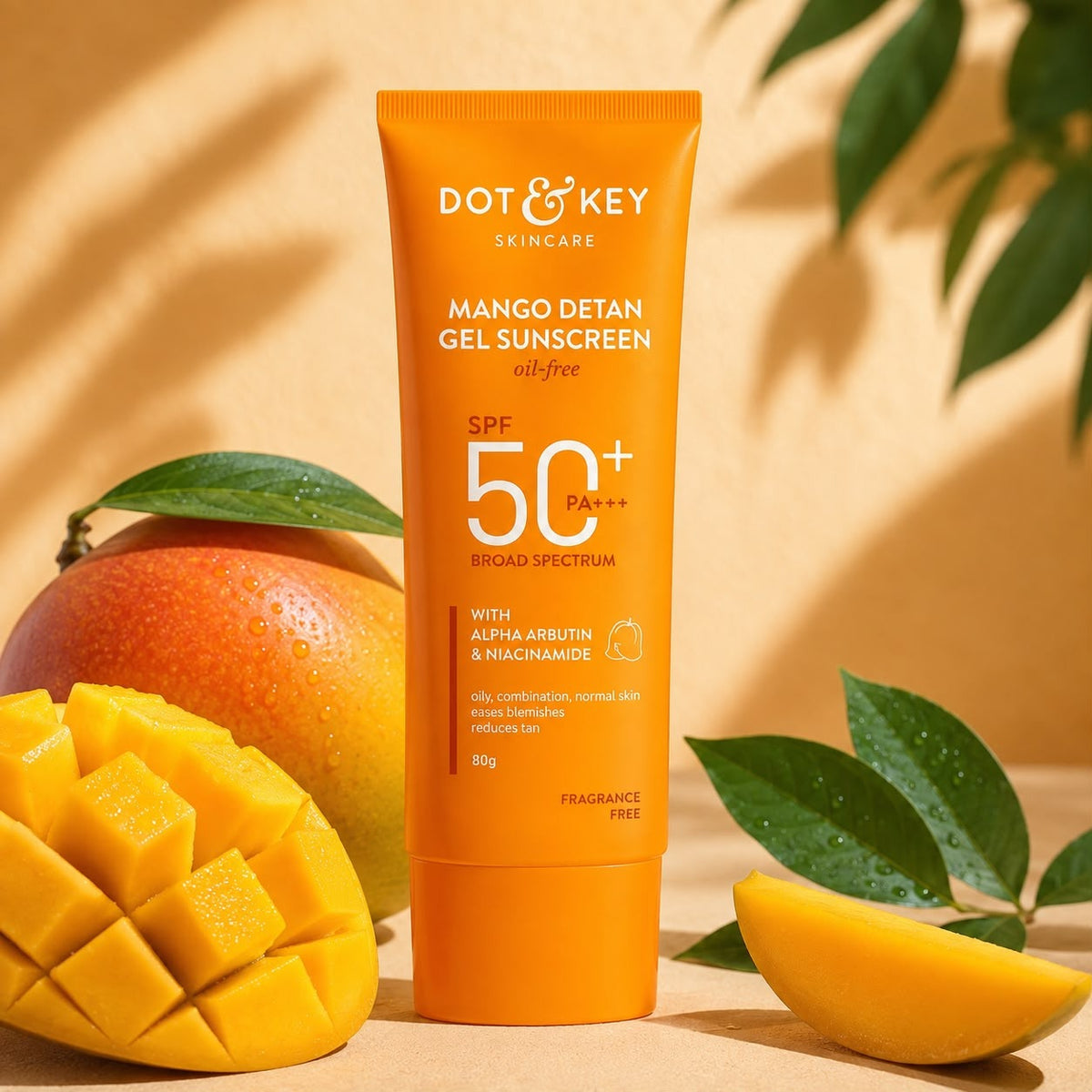 Dot & Key Mango + Detan Gel Sunscreen (Oil Free), SPF 50+ PA+++