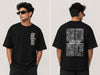 Men's Graphic Drop Shoulder Oversized T-Shirt-011