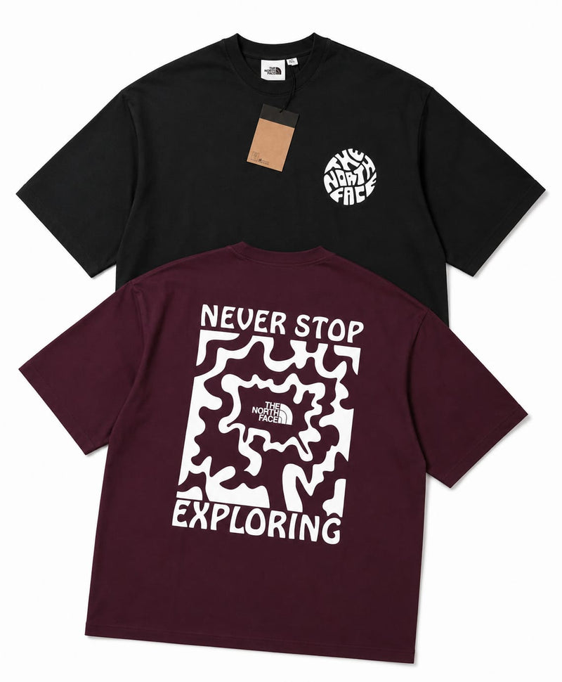 Men's Graphic Drop Shoulder Oversized T-Shirt-012