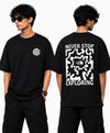 Men's Graphic Drop Shoulder Oversized T-Shirt-012