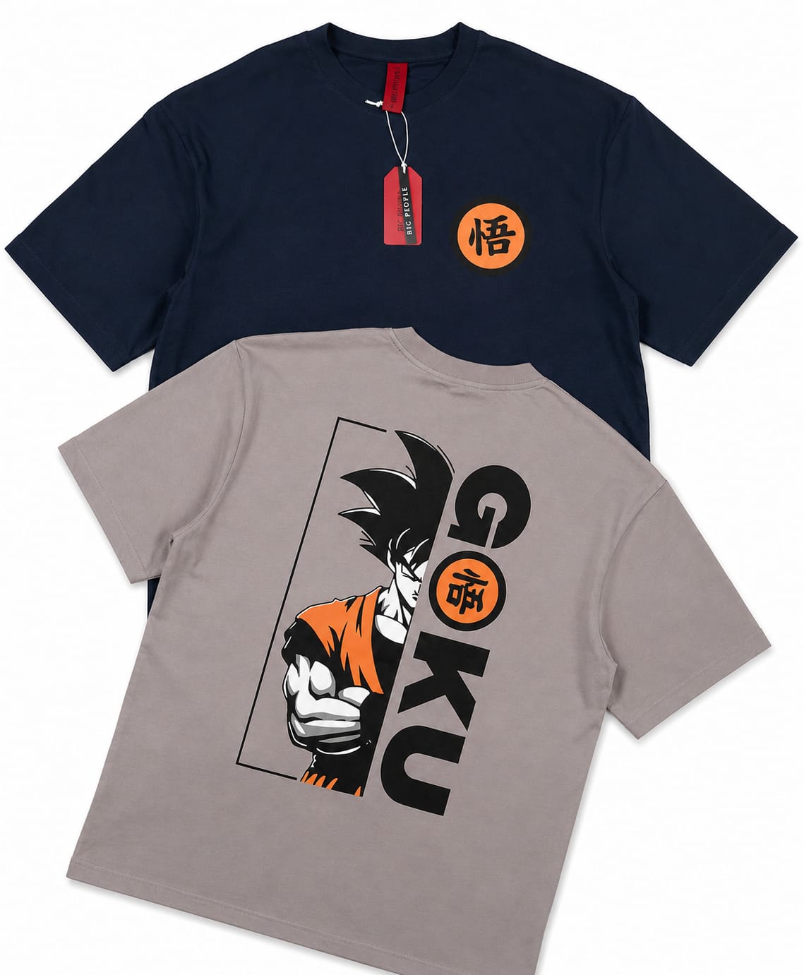 Men's Graphic Drop Shoulder Oversized T-Shirt-016
