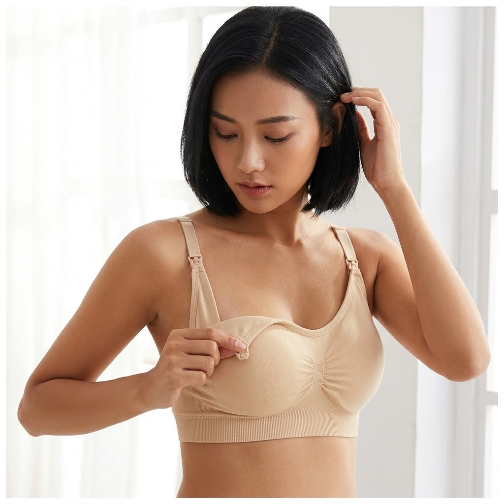Women’s Seamless Nursing Bra – Wireless Maternity & Breastfeeding Bra