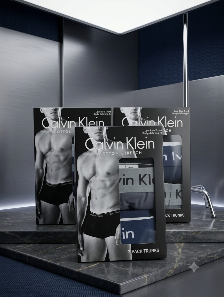 Calvin Klein Men's Cotton Underwear Boxers 3-Box Offer 850 Tk. only