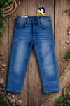 Knit denim adult boys jeans pants-Kids