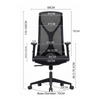 Ergonomic Swivel Chair-B62 (Black) CES-B62-7-1-66
