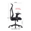 Ergonomic Swivel Chair-B62 (Black) CES-B62-7-1-66